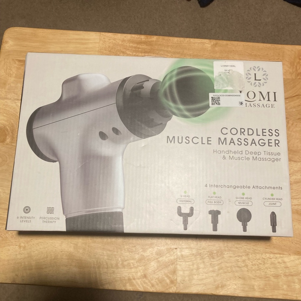 LOMI Cordless Muscle Massager - new in box (never opened)